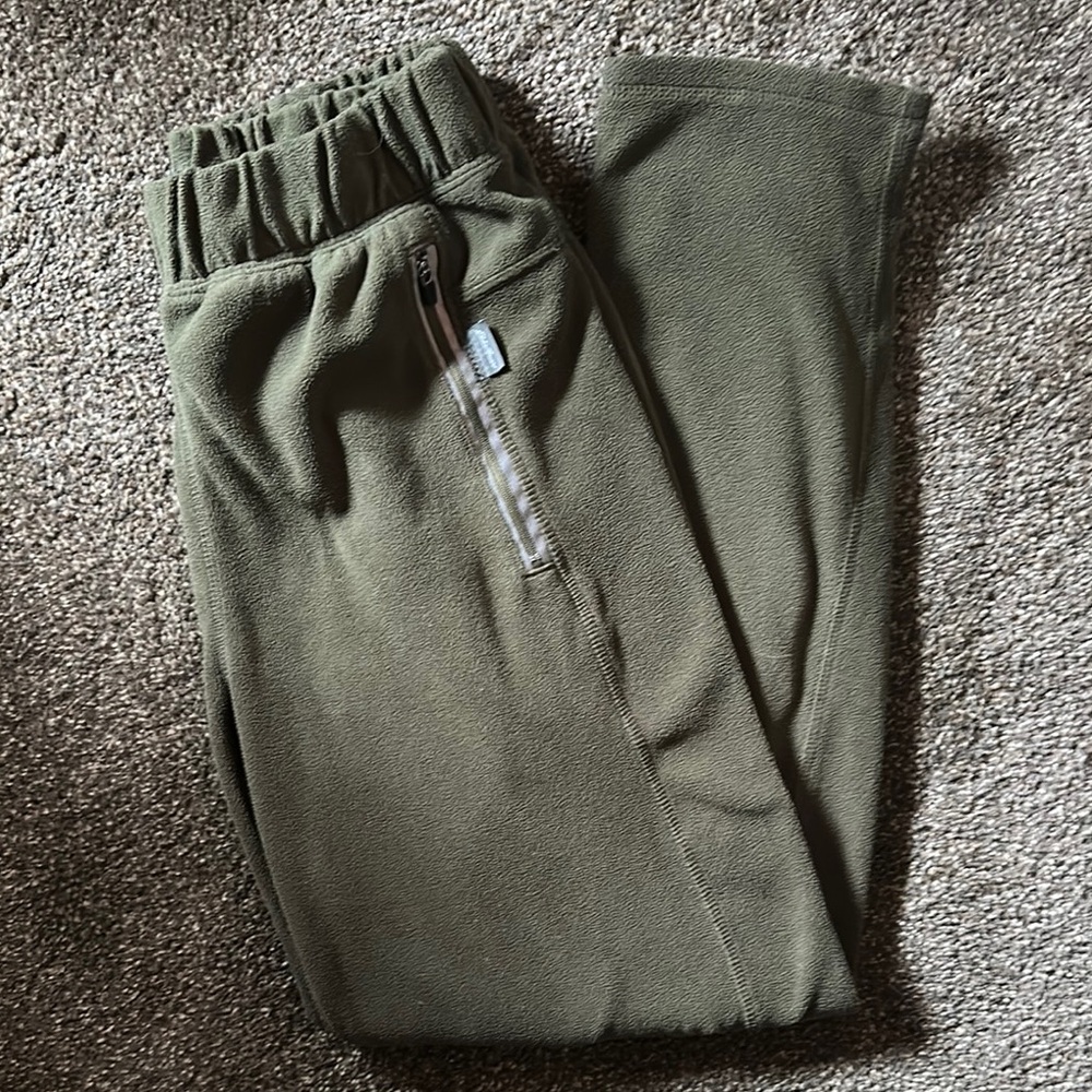 Eddie Bauer Olive Green Fleece Joggers